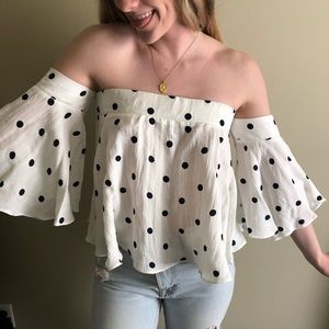 Lucca polka dot top